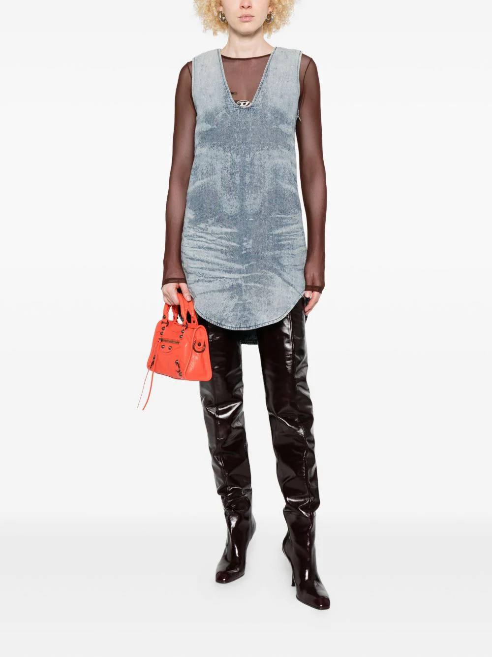 DIESEL Womens Denim De-Bety Dress - Image 6