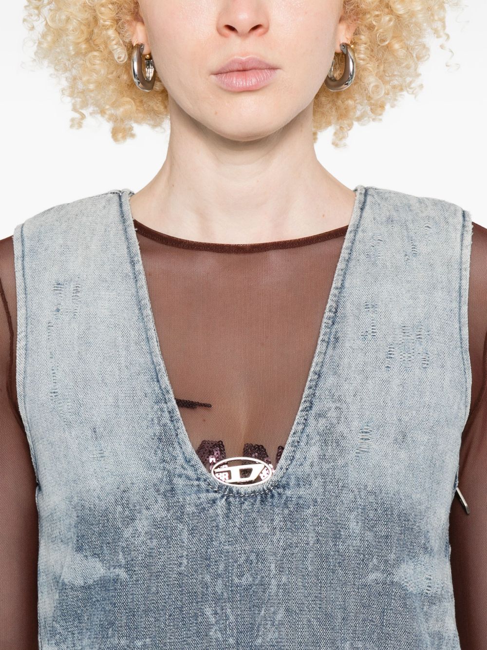 DIESEL Womens Denim De-Bety Dress - Image 7