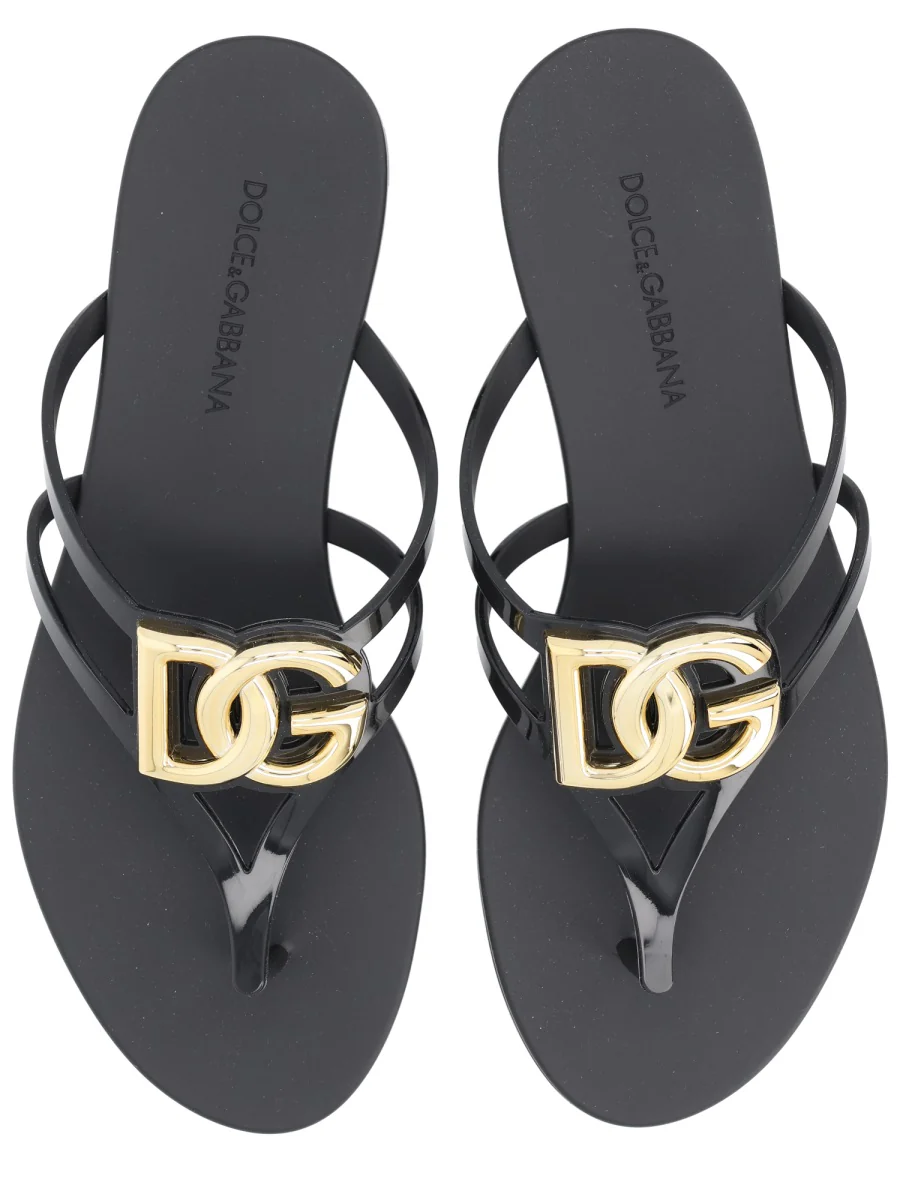 DOLCE & GABBANA 26 S/S 슬라이드 with 로고 - Image 5