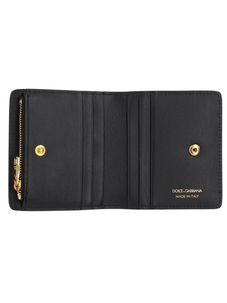 DOLCE & GABBANA Calfskin Wallet with DG Logo for Women - Image 3