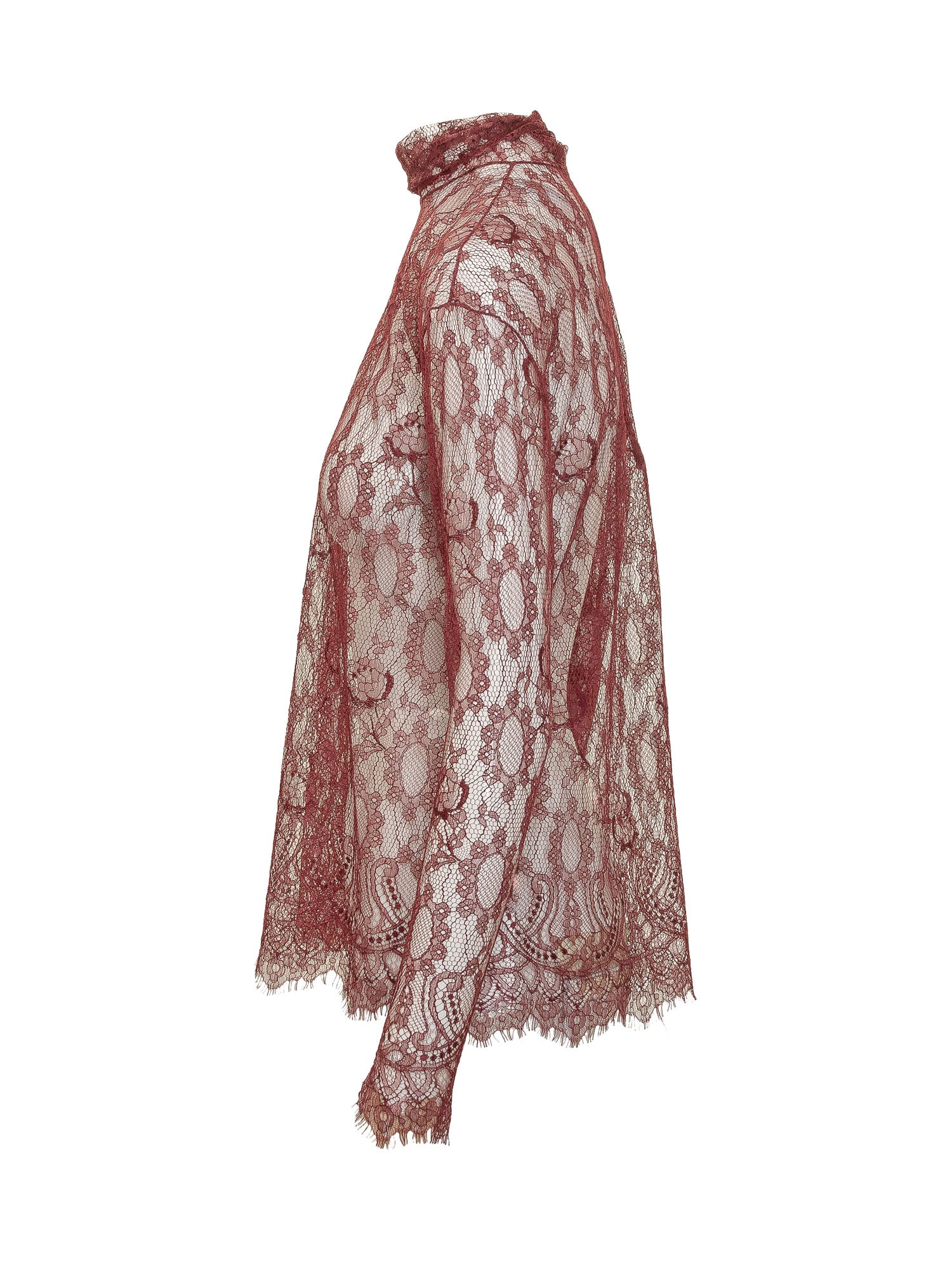 Dolce & Gabbana Chic High Neck Lace Top - Image 3