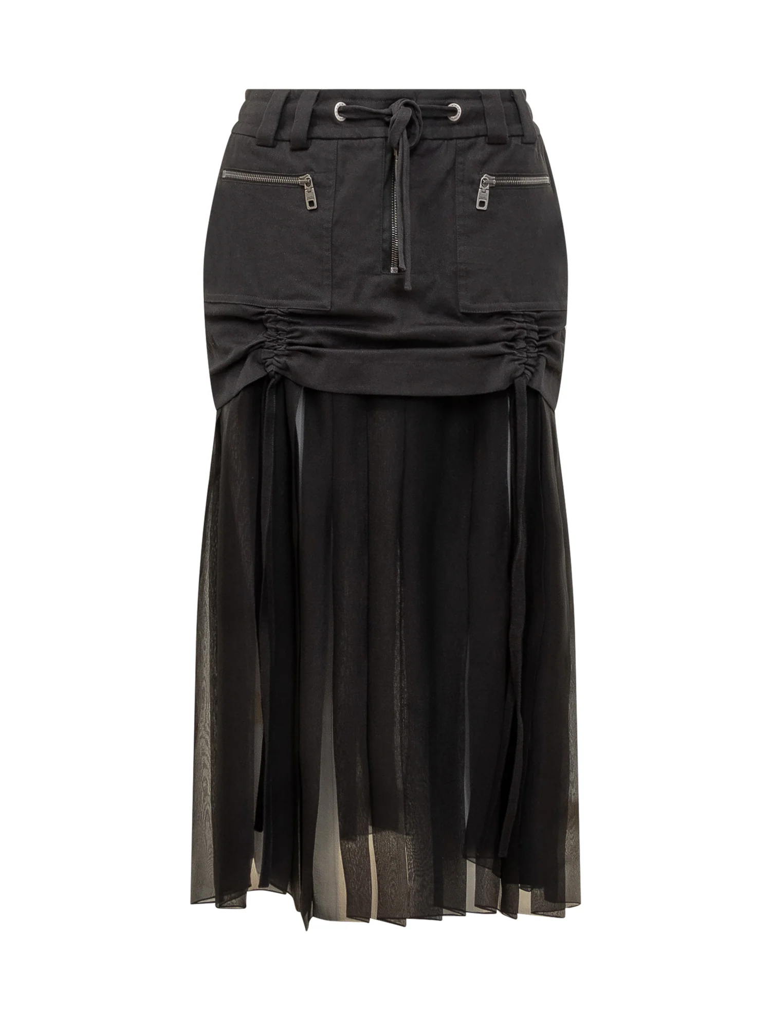 Dolce & Gabbana Chiffon Insert Mini Skirt