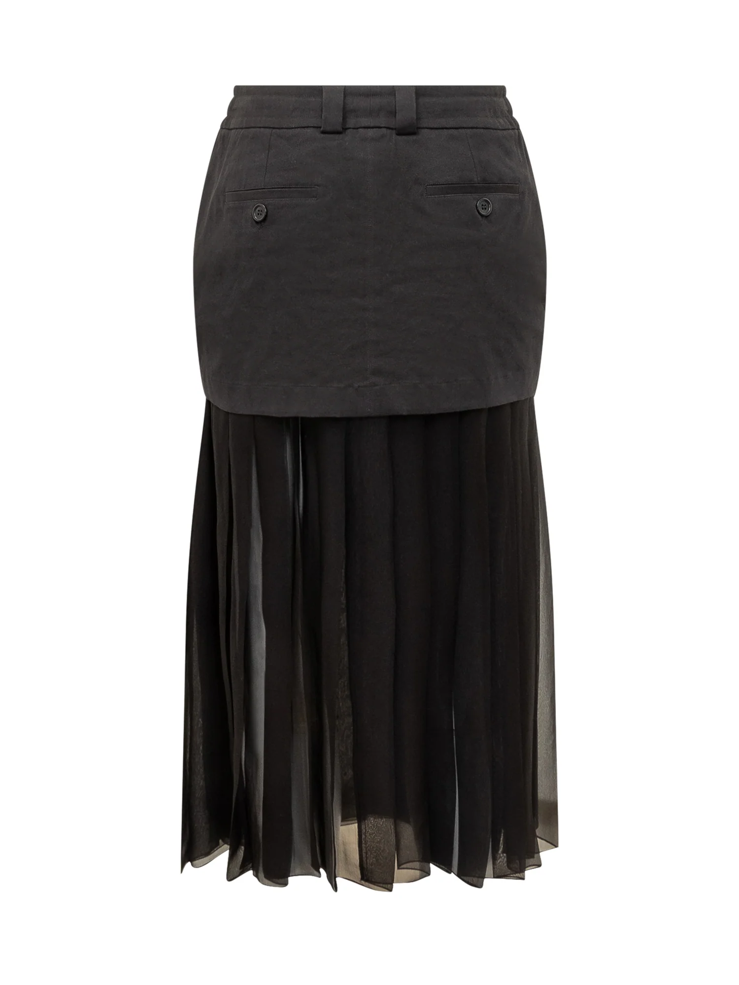 Dolce & Gabbana Chiffon Insert Mini Skirt - Image 2