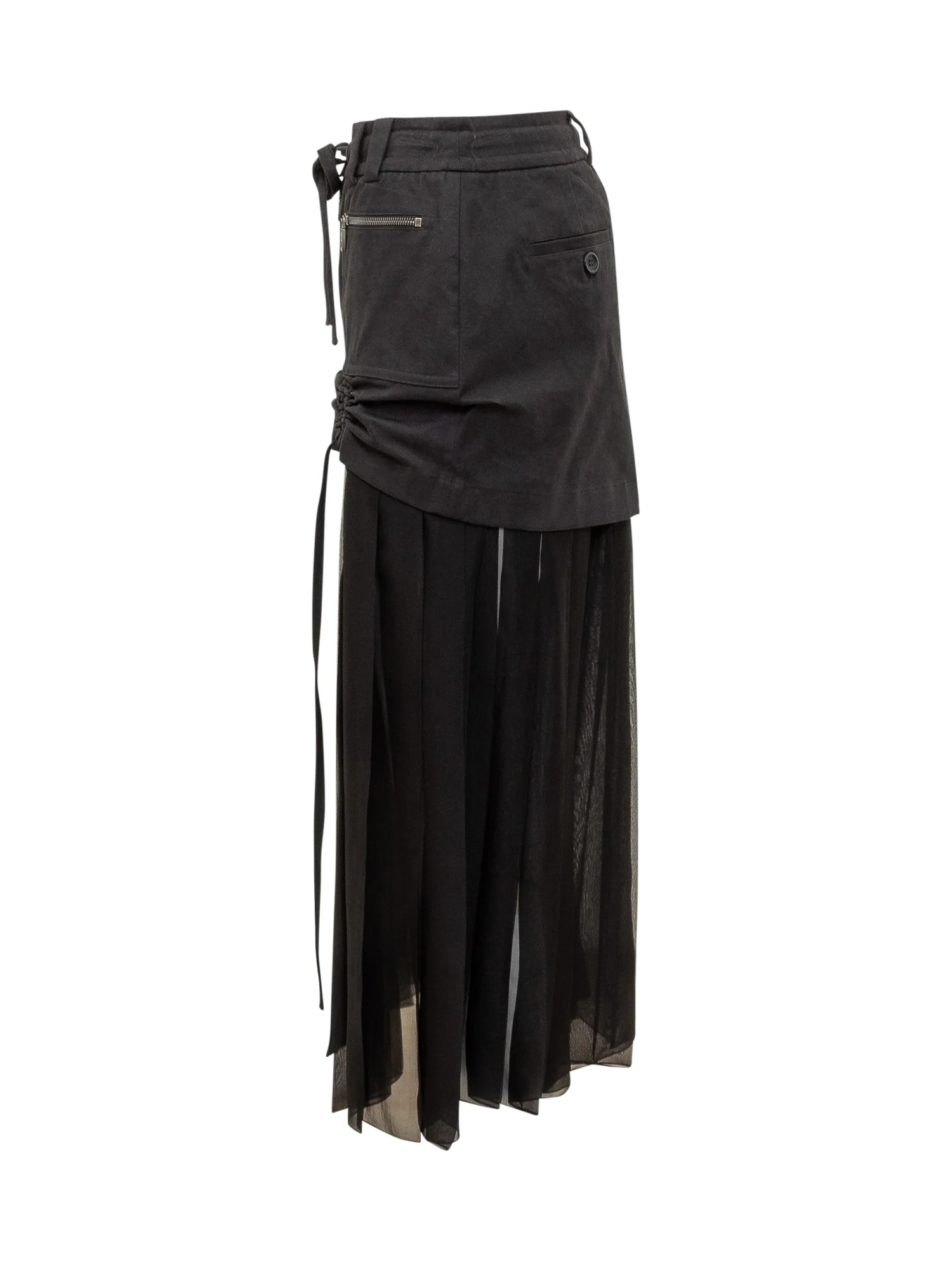 Dolce & Gabbana Chiffon Insert Mini Skirt - Image 3