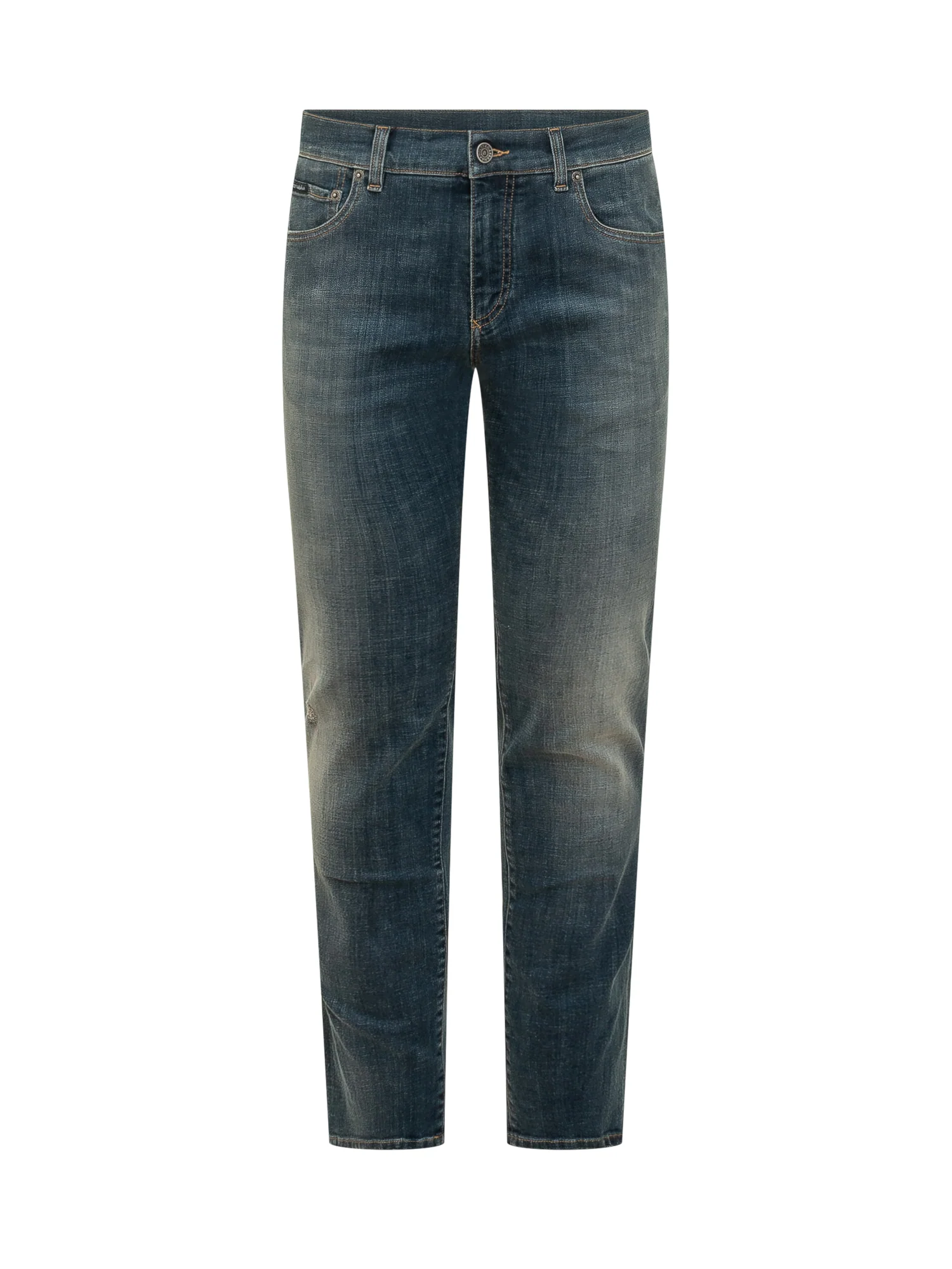 Dolce & Gabbana Classic 5-Pocket Denim Jeans with Button Closure