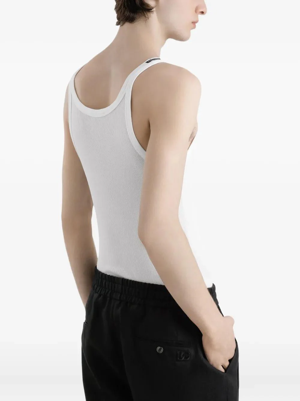 Dolce & Gabbana Classic Men’s Sleeveless T-Shirt - Image 5