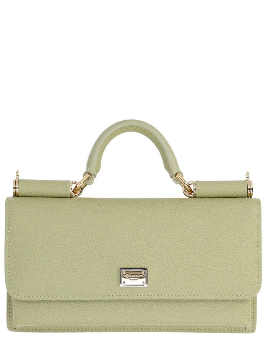 DOLCE & GABBANA Dauphine Calfskin Phone Bag