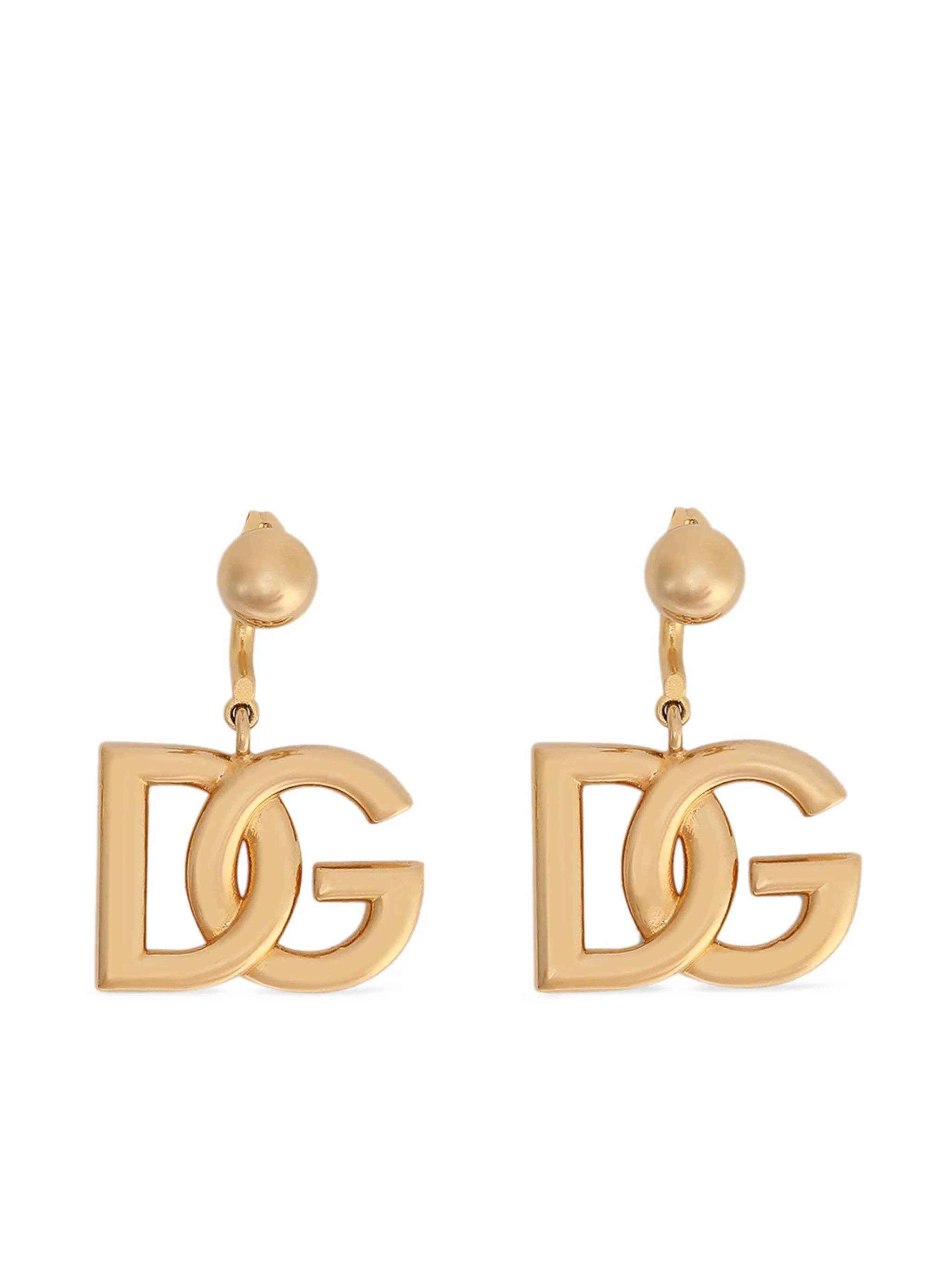 DOLCE & GABBANA DG-logo Clip-on Drop Earrings