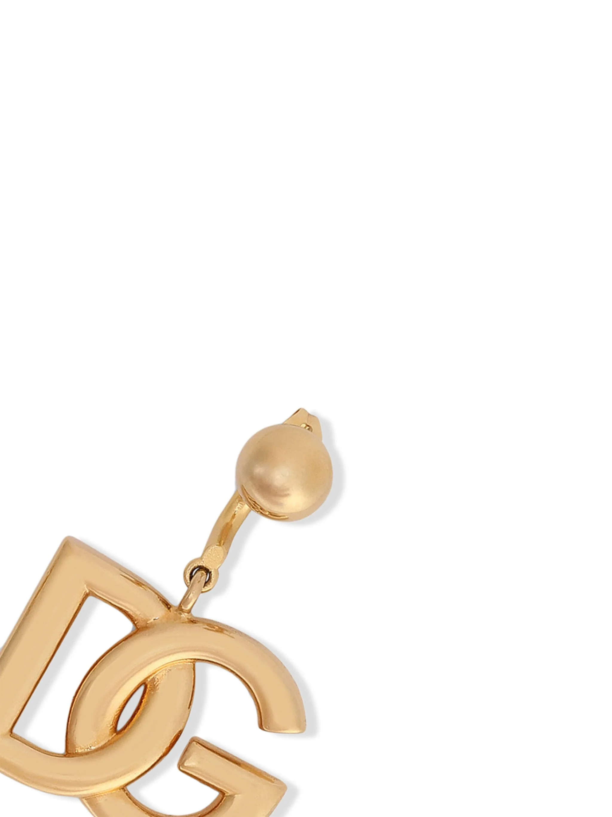 DOLCE & GABBANA DG-logo Clip-on Drop Earrings - Image 3