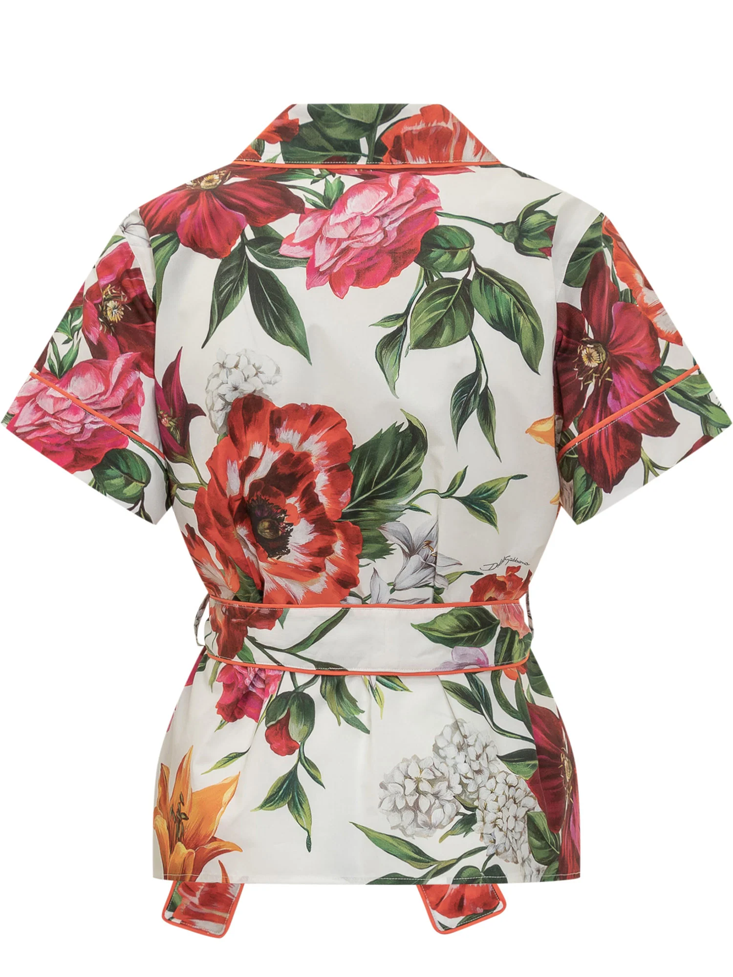 Dolce & Gabbana Elegant Floral Print Button-Up Shirt - FW25 - Image 2