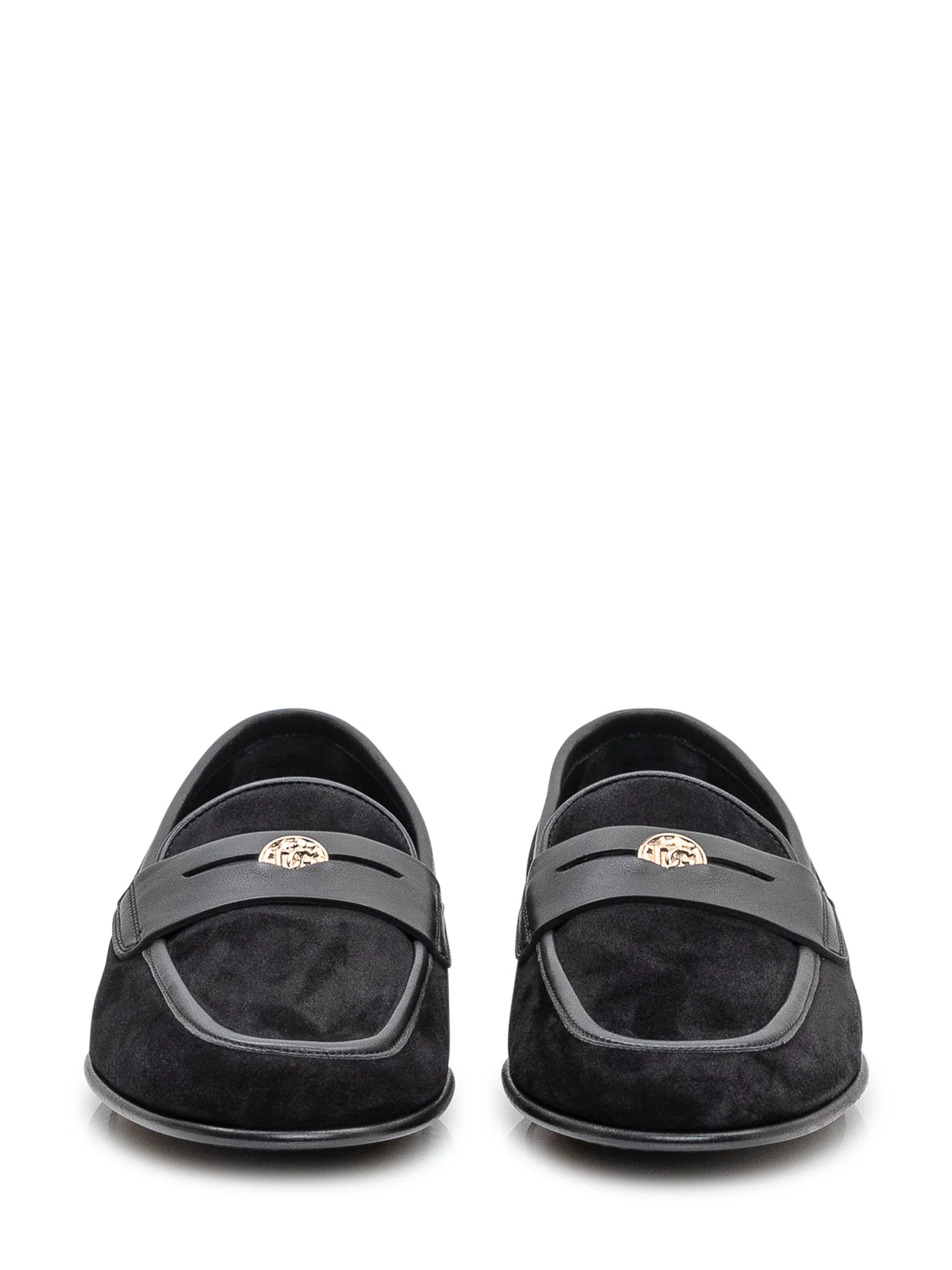 Dolce & Gabbana Elegant Slip-On Loafers with Striking Buckle - Image 2