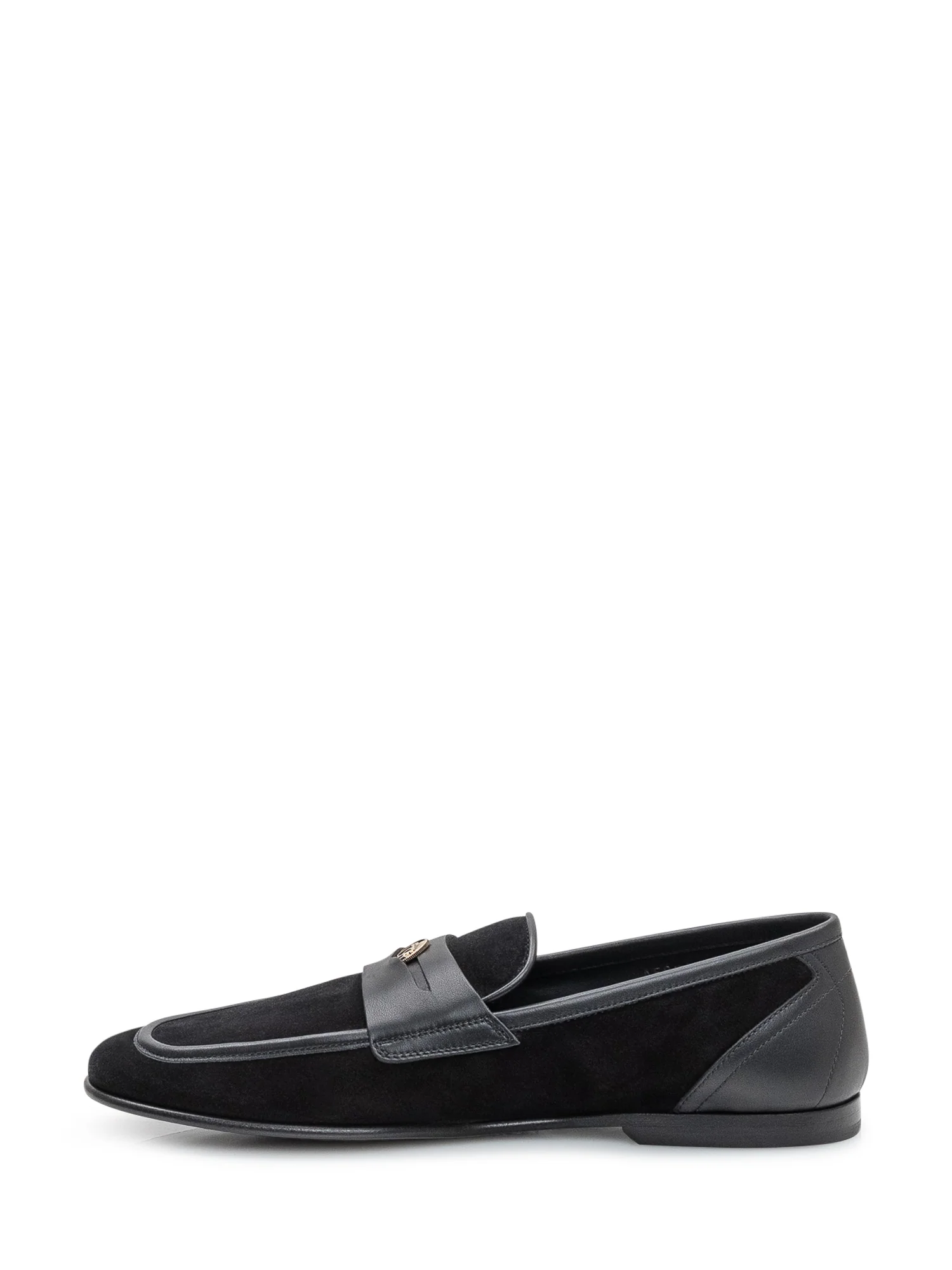 Dolce & Gabbana Elegant Slip-On Loafers with Striking Buckle - Image 4