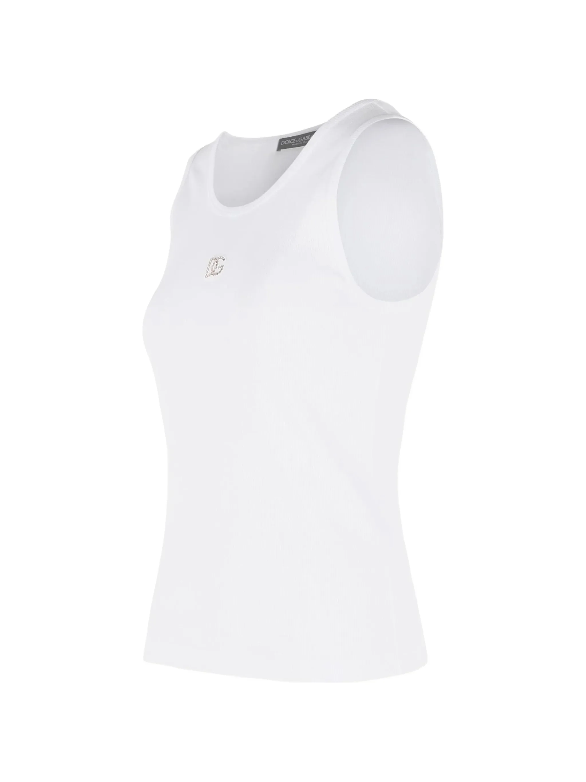 Dolce & Gabbana Embellished Cotton Mock Neck Shirt Size 40 - Image 3