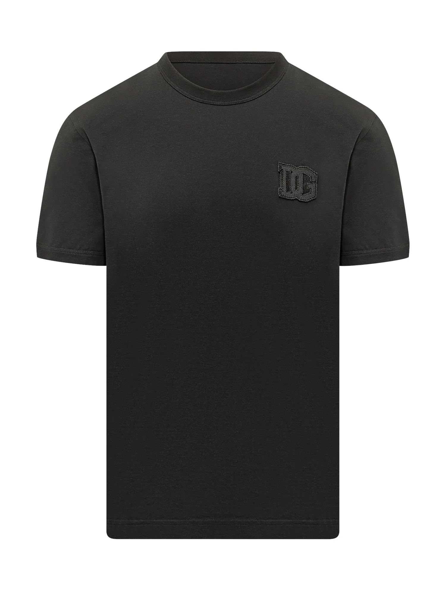 Dolce & Gabbana Embroidered Logo Giro Neck T-Shirt