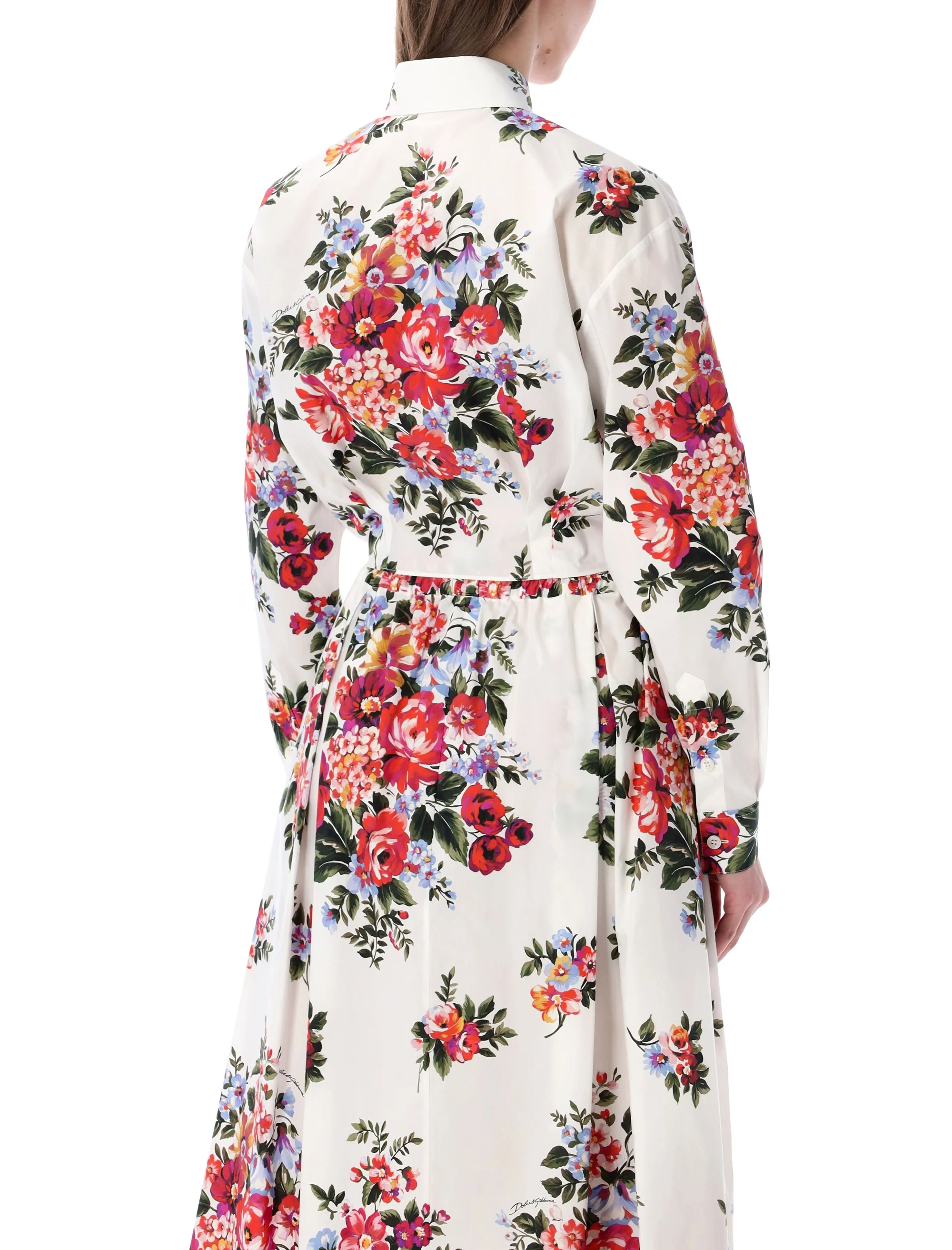 Dolce & Gabbana Floral Cotton Shirt with Knotted Front - Size 40 - Image 2