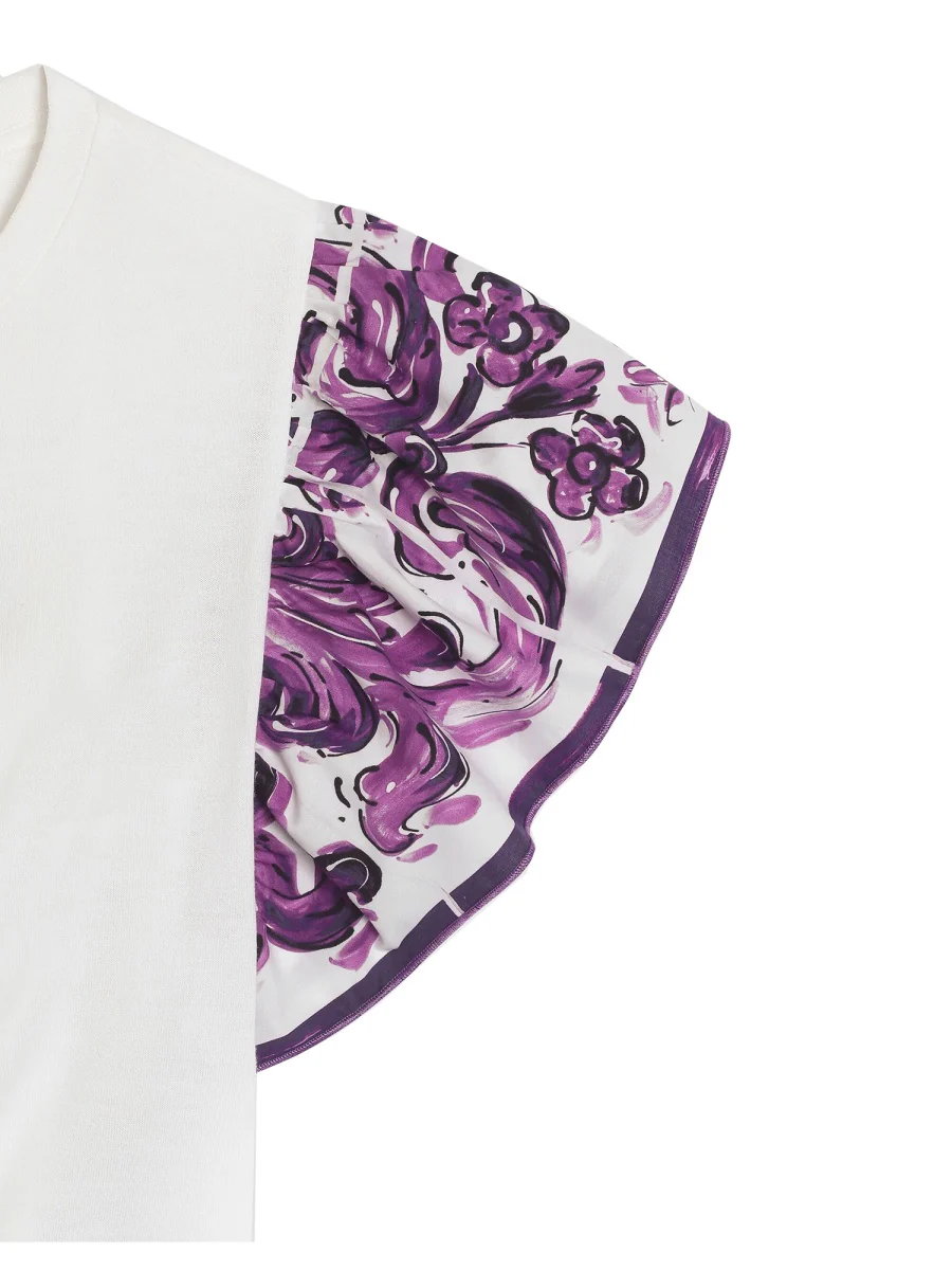 Dolce & Gabbana Girls' Mini Cotton T-Shirt - Image 2