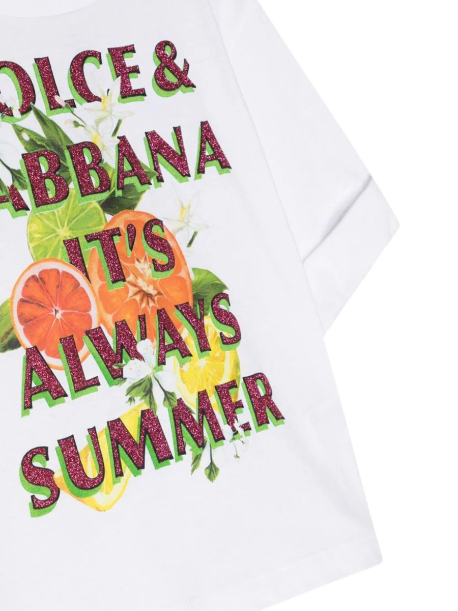 Dolce & Gabbana Girls' Mini Short Sleeve T-Shirt - Image 3