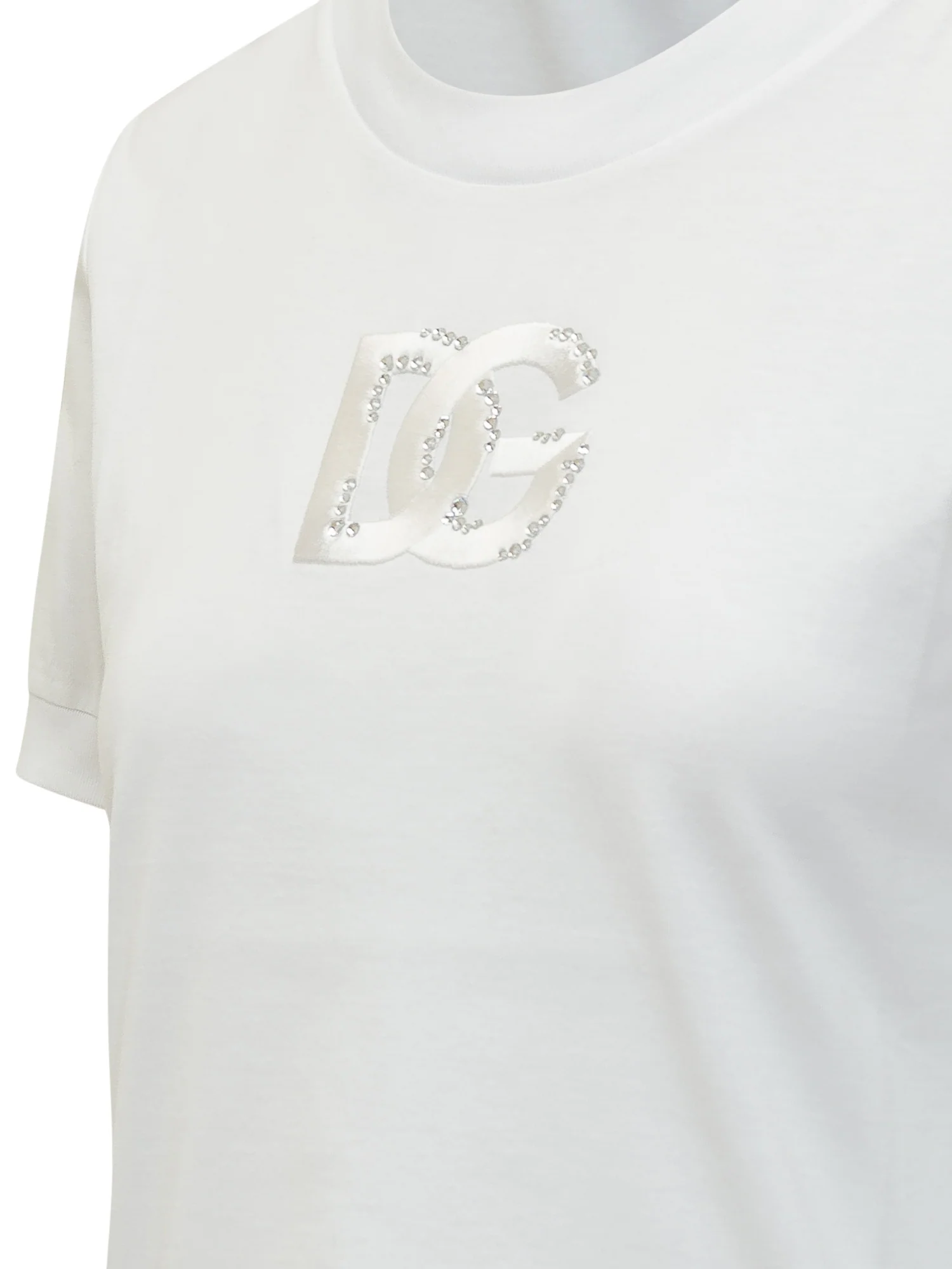 Dolce & Gabbana Giro Neck Logo T-Shirt - Image 3
