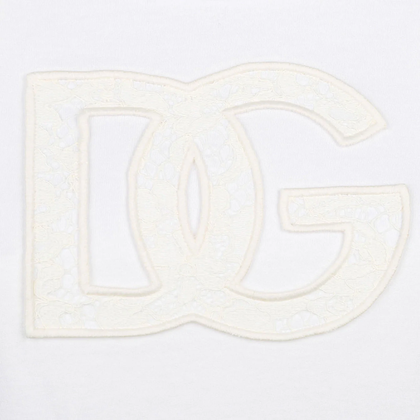 DOLCE & GABBANA Jersey T-shirt with DG Logo Patch - Image 6