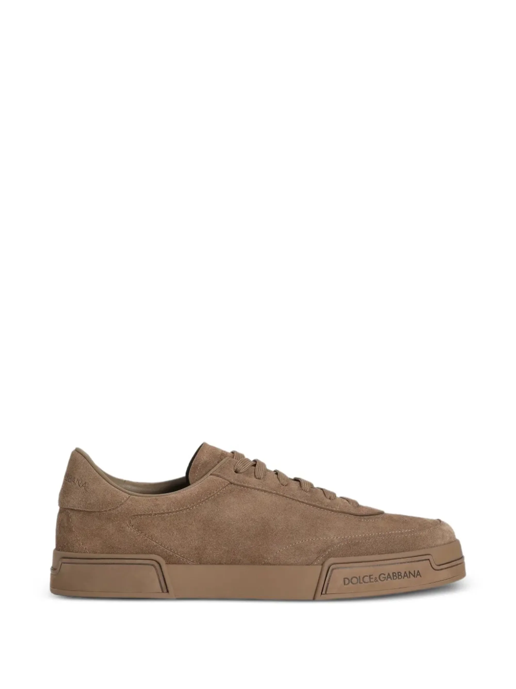 Dolce & Gabbana Lace-Up Front Sneakers with Tonal Topstitching