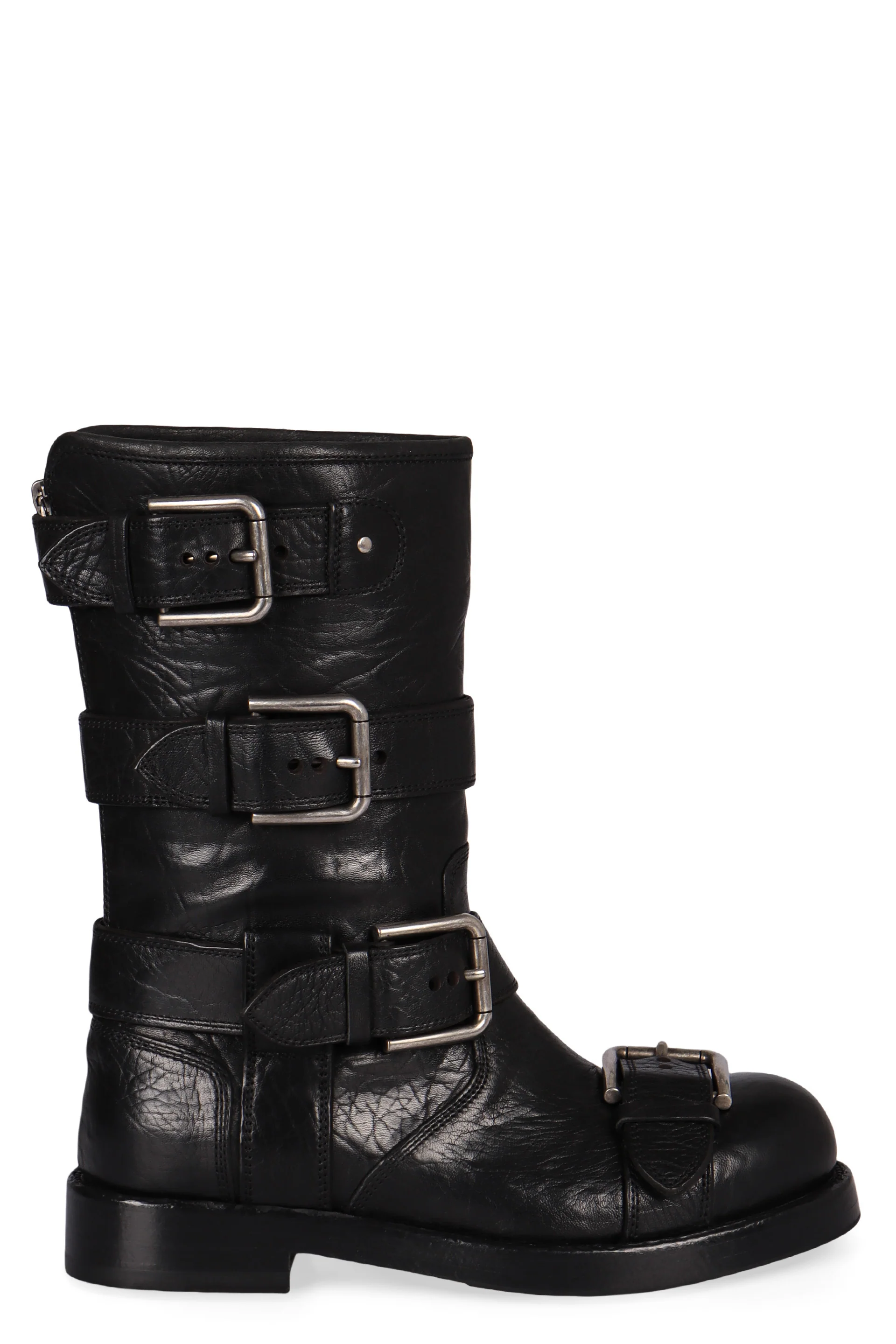 DOLCE & GABBANA Leather Ankle Boots for Women - Image 5