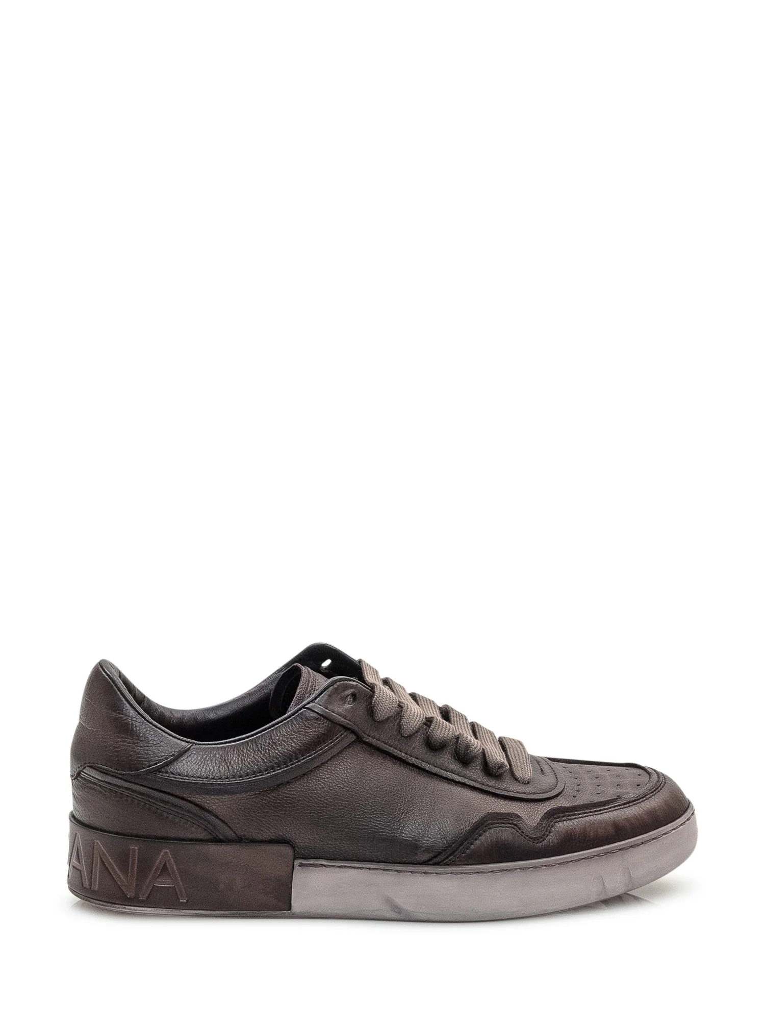 Dolce & Gabbana Leather Sneakers - Vit Beck Mini
