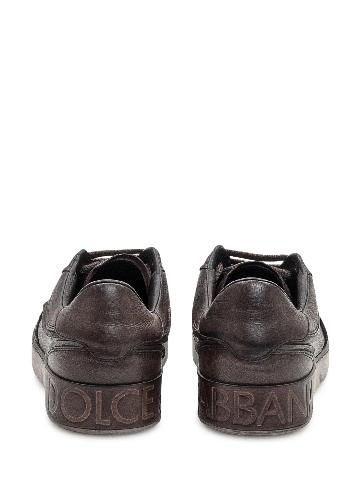 Dolce & Gabbana Leather Sneakers - Vit Beck Mini - Image 3