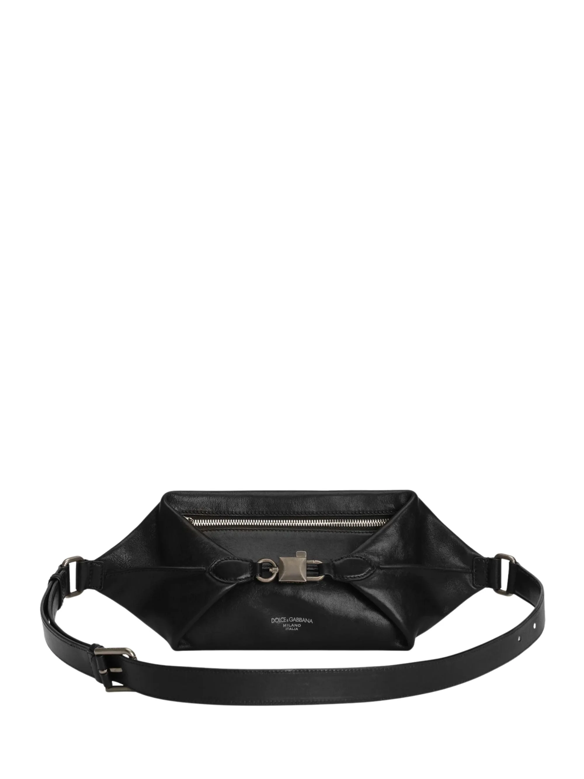 Dolce & Gabbana Lock Belt Bag in Tempesta Calfskin for Men