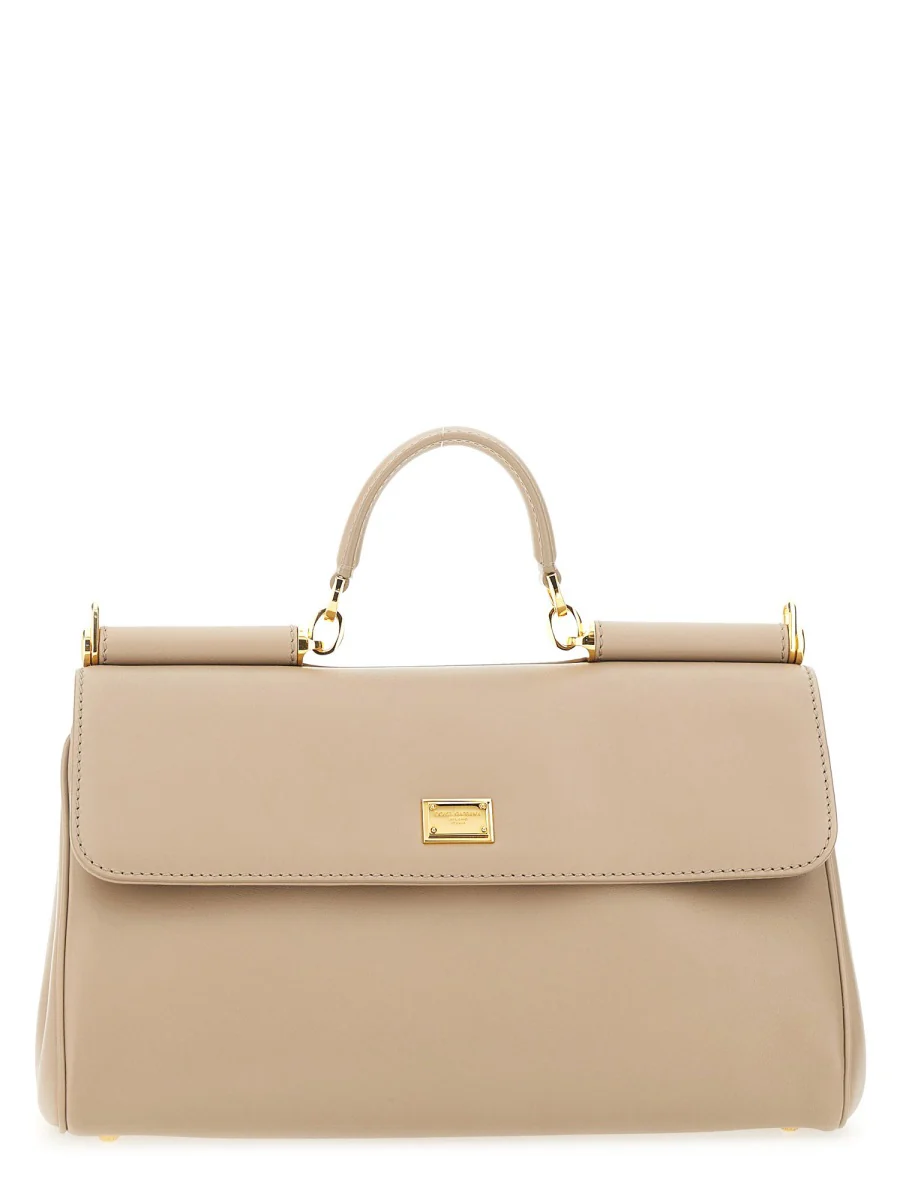 DOLCE & GABBANA Medium My Sicily Handbag in Plongé Calfskin - Image 5