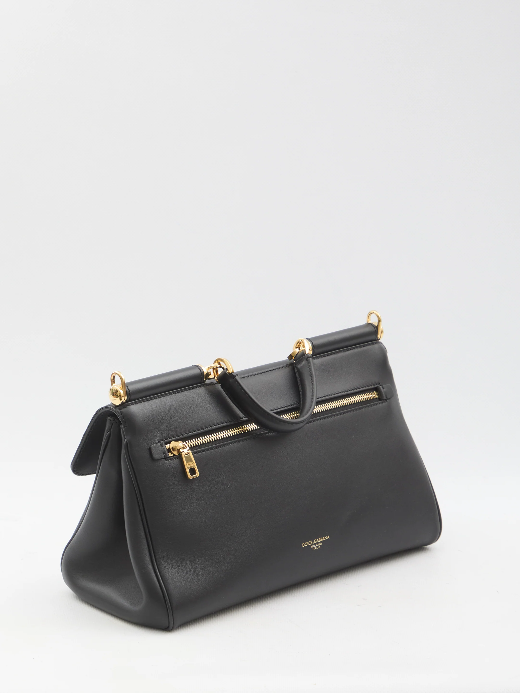 DOLCE & GABBANA Medium My Sicily Handbag in Plongé Calfskin for Women - Image 2