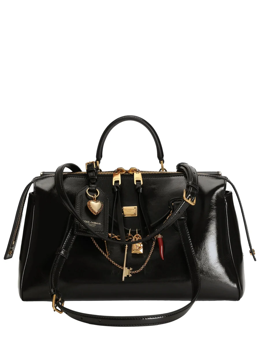 DOLCE & GABBANA Medium Vittoria Calfskin Handbag
