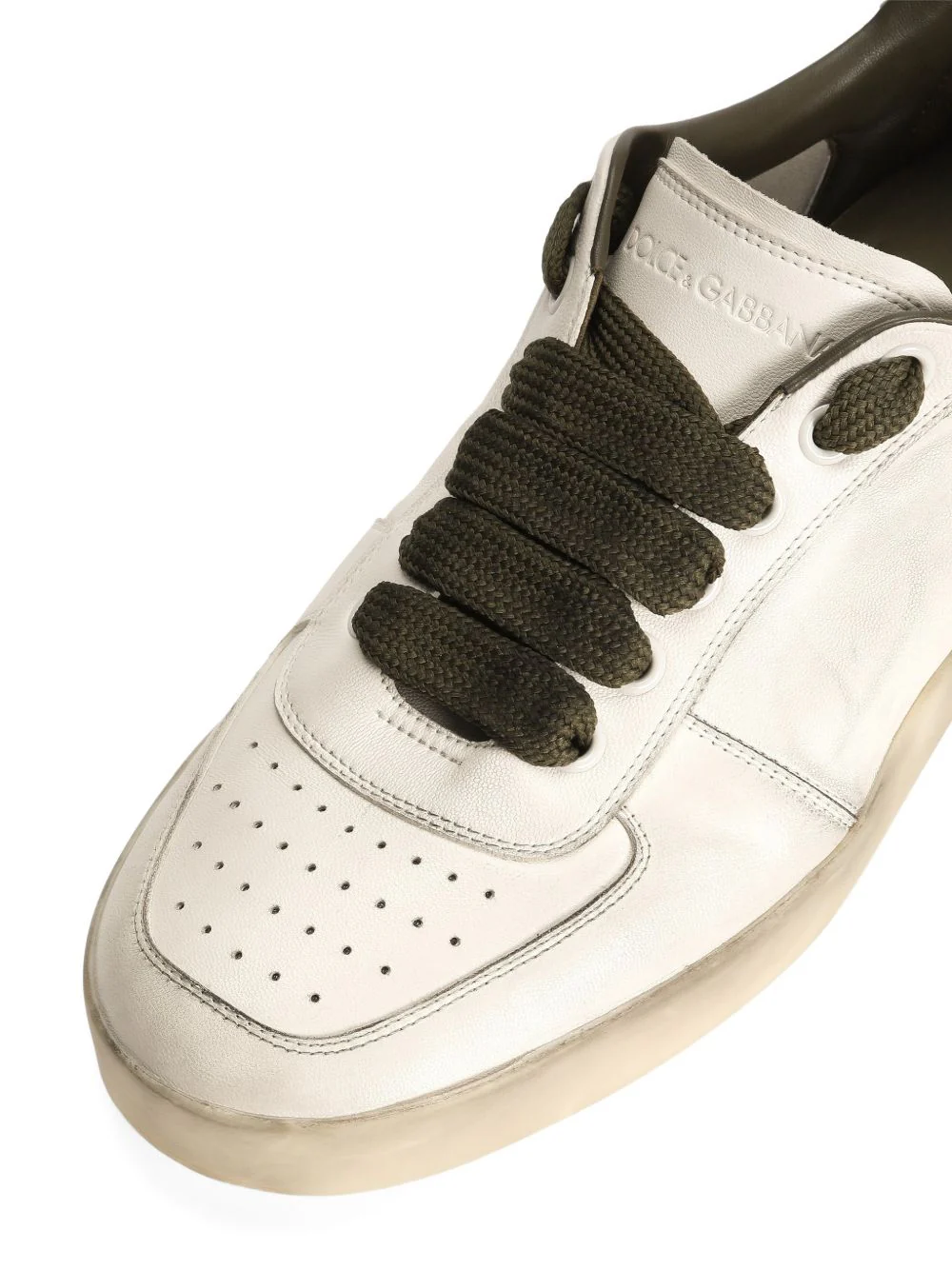 Dolce & Gabbana Mens Mini Sneaker with Contrasting Heel Tab - Image 3