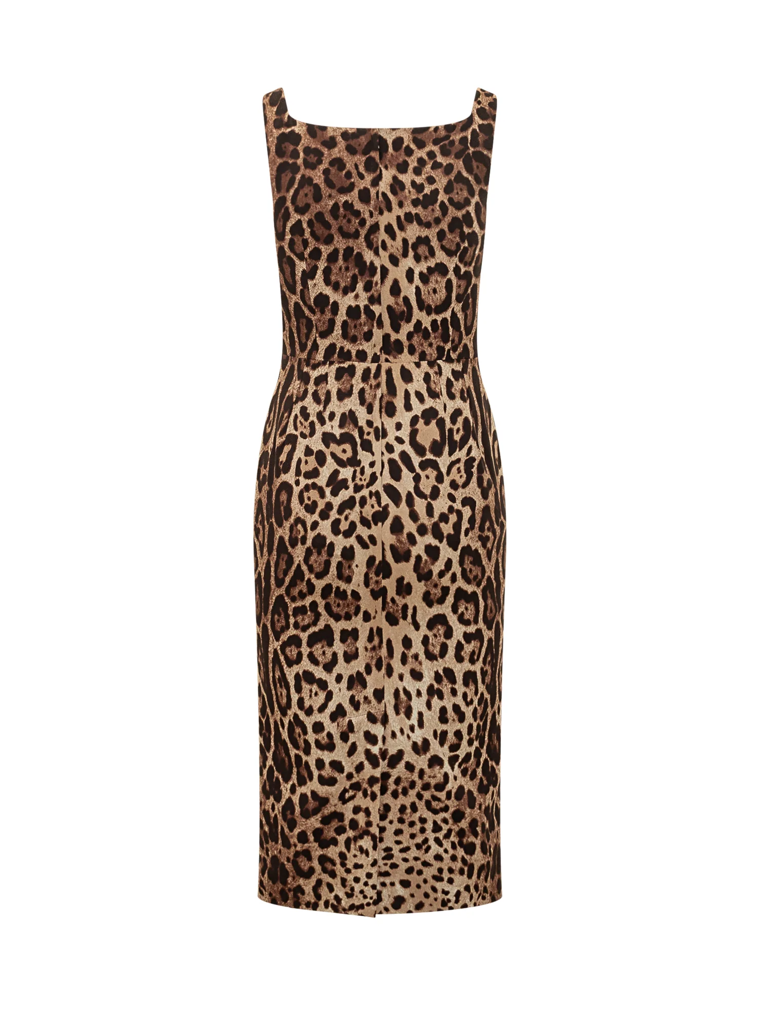 Dolce & Gabbana Midi Animal Print Sleeveless Suit Dress - Image 2