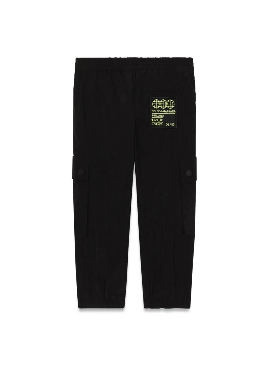 DOLCE & GABBANA Mini Cargo Pants with Belt for Boys - Image 2