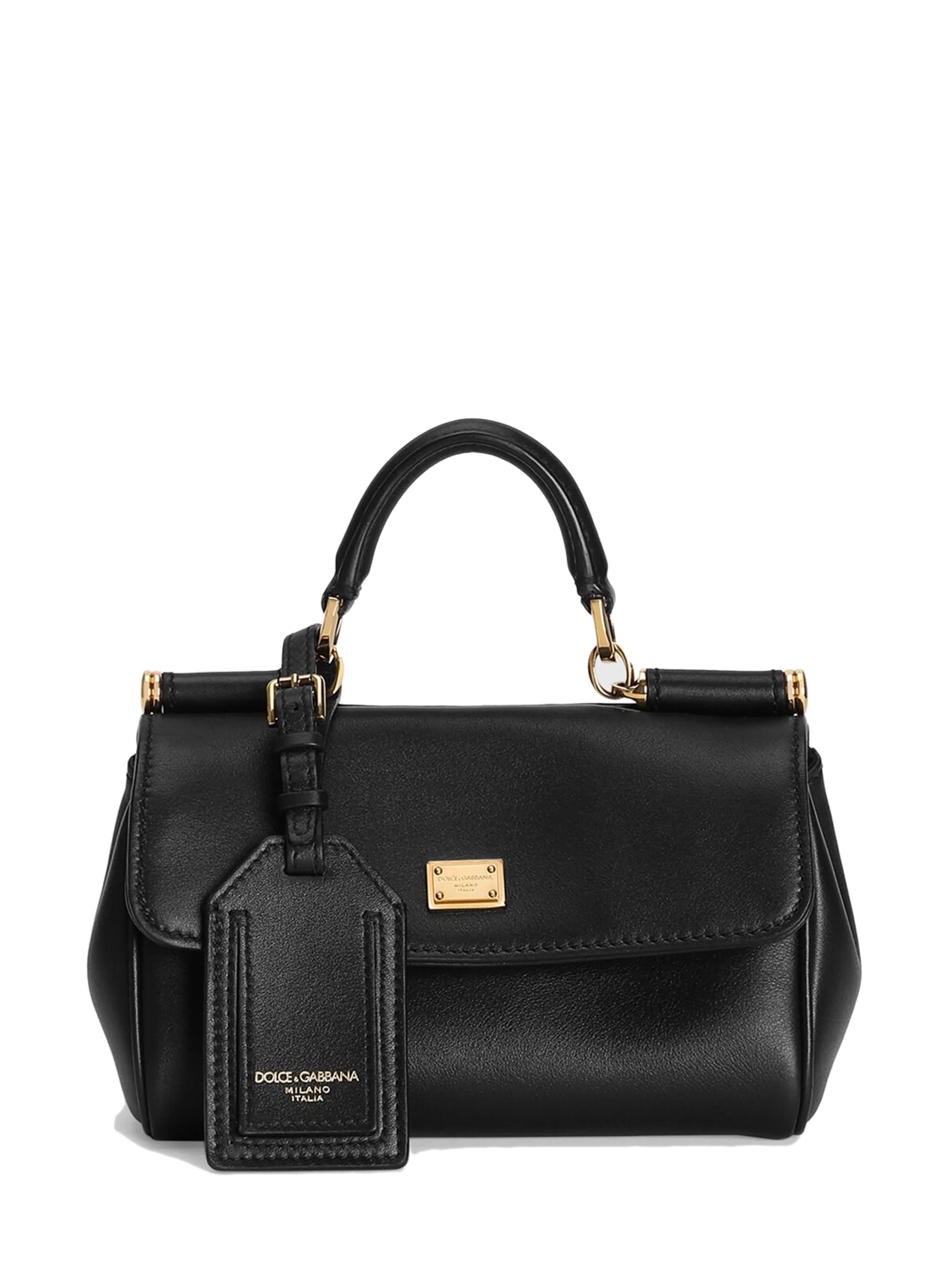 Dolce & Gabbana Mini Handbag with Tuck-in Closure and Vintage Accents