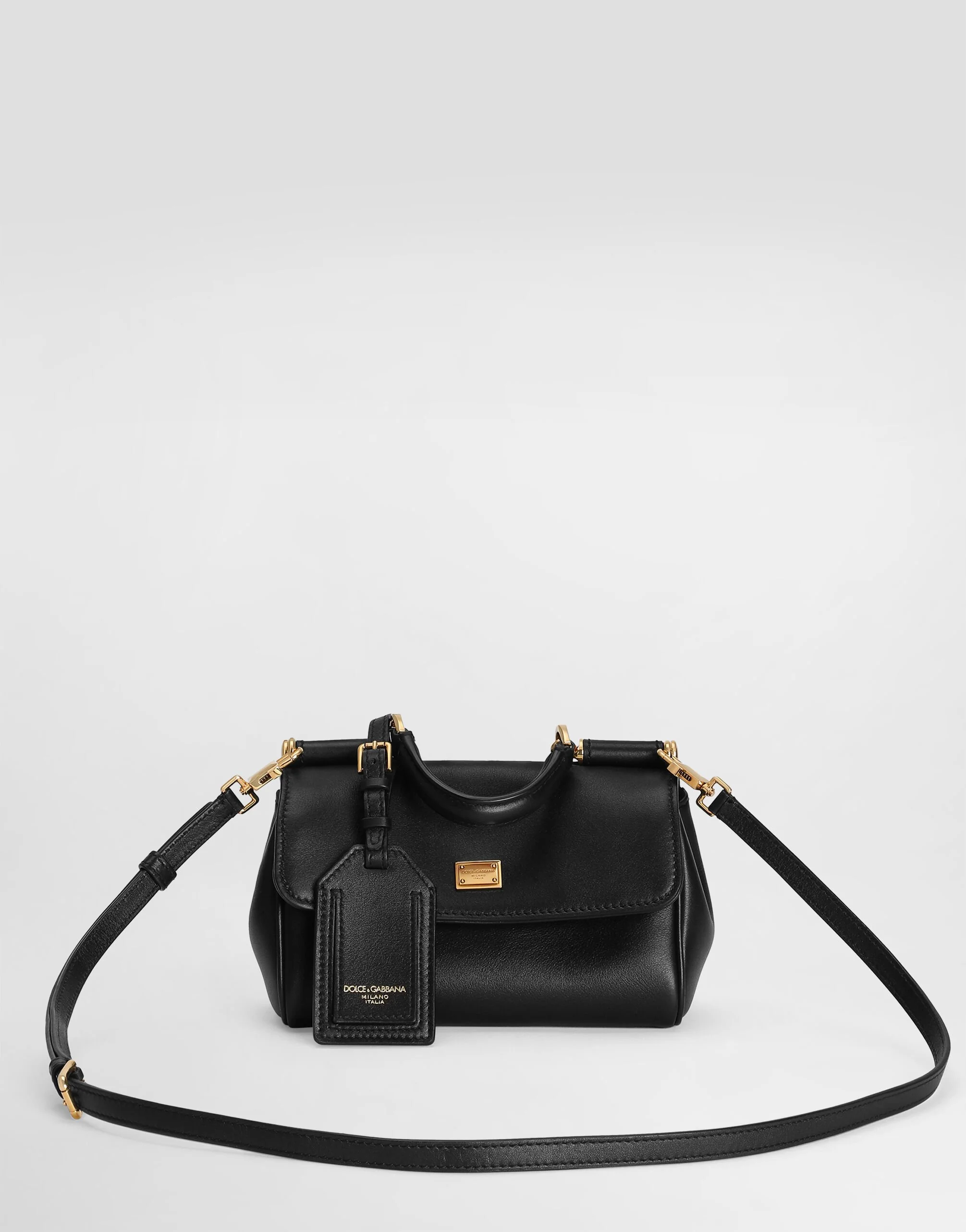 Dolce & Gabbana Mini Handbag with Tuck-in Closure and Vintage Accents - Image 2