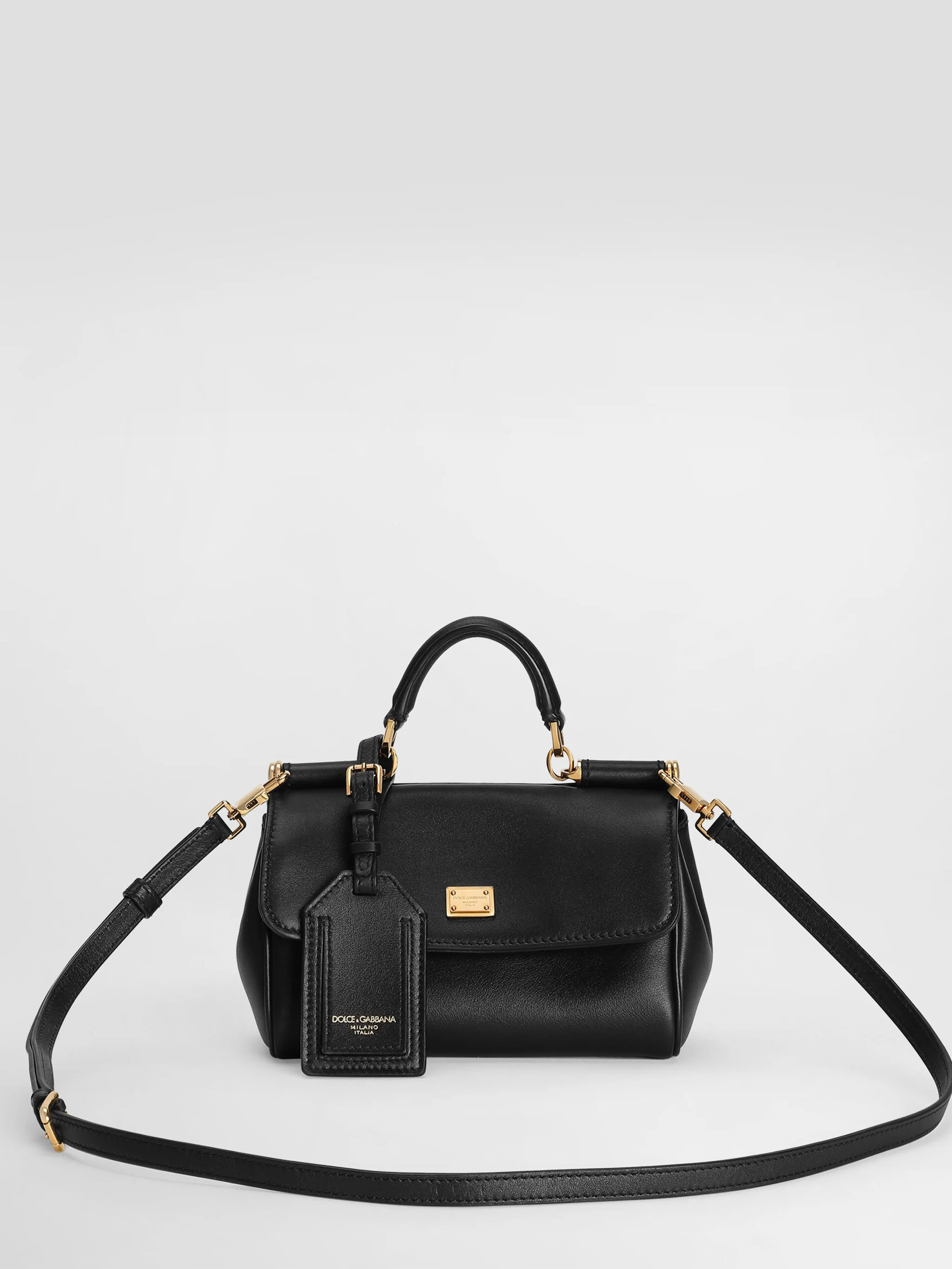 Dolce & Gabbana Mini Handbag with Tuck-in Closure and Vintage Accents - Image 4