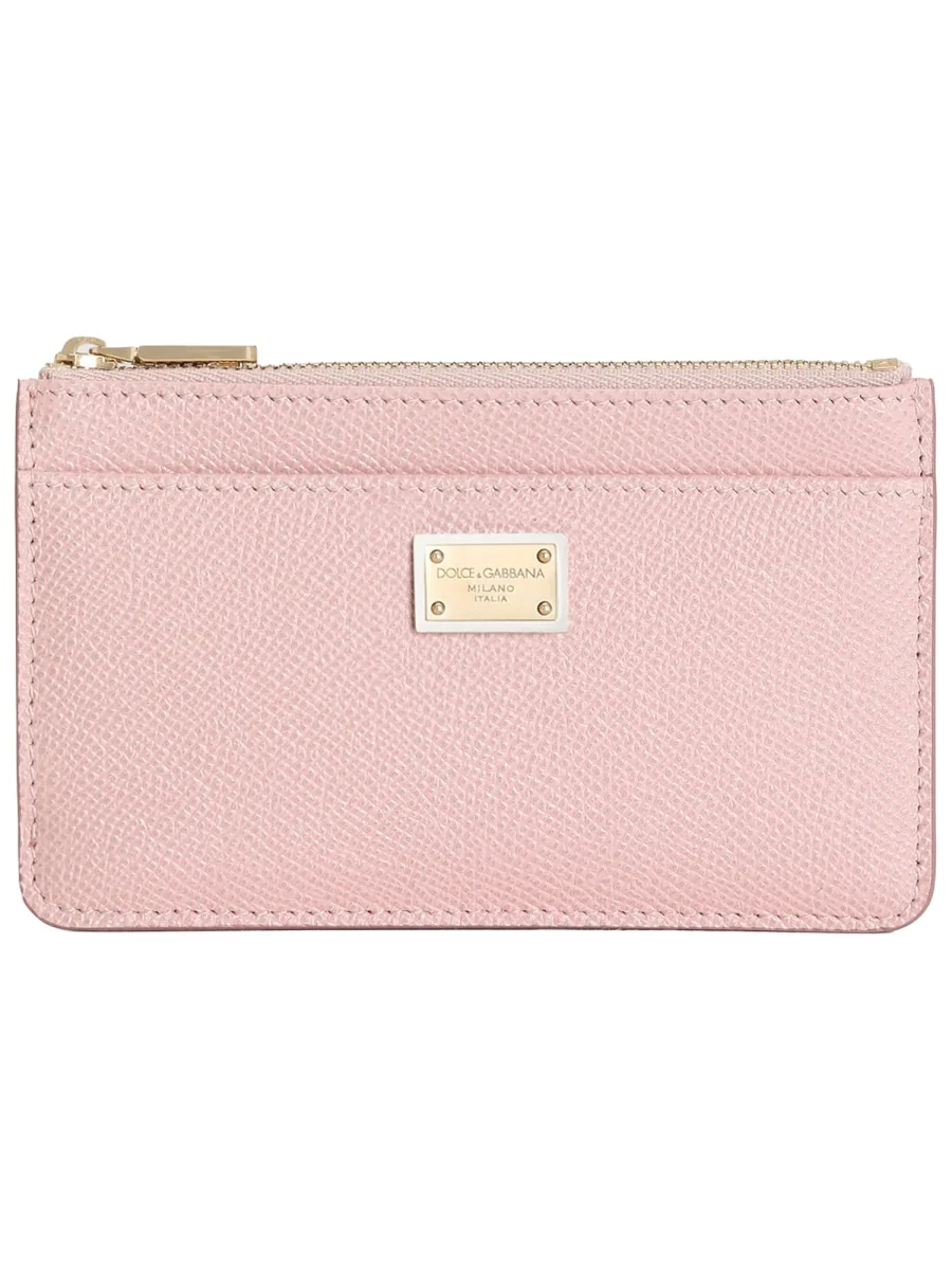 Dolce & Gabbana Mini Leather Card Holder - 9 CM X 13.5 CM X 1 CM