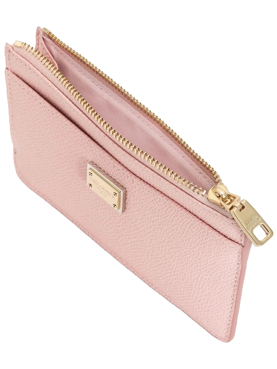 Dolce & Gabbana Mini Leather Card Holder - 9 CM X 13.5 CM X 1 CM - Image 3