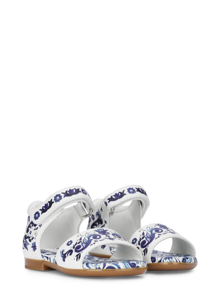 Dolce & Gabbana Mini Luxe Lamb Leather Sandals - Image 2