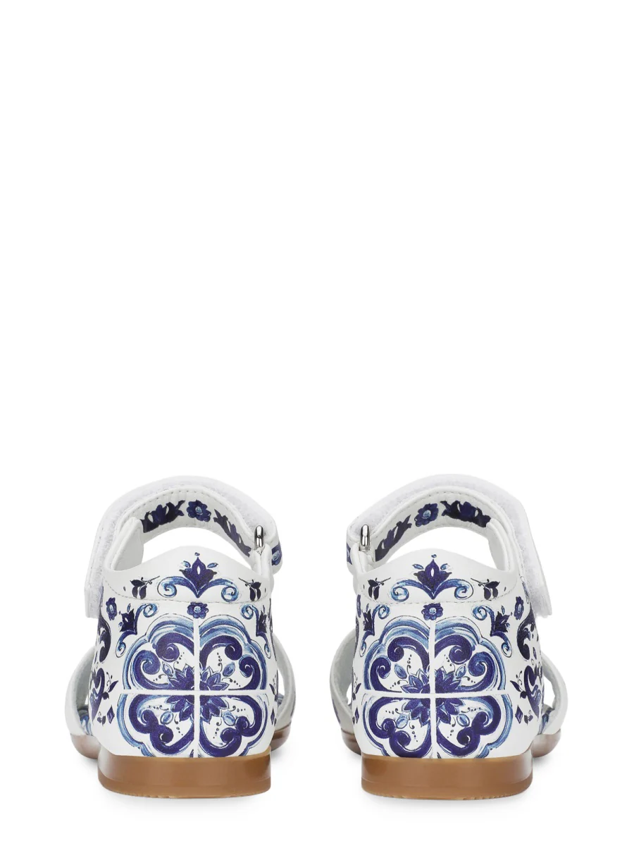 Dolce & Gabbana Mini Luxe Lamb Leather Sandals - Image 3
