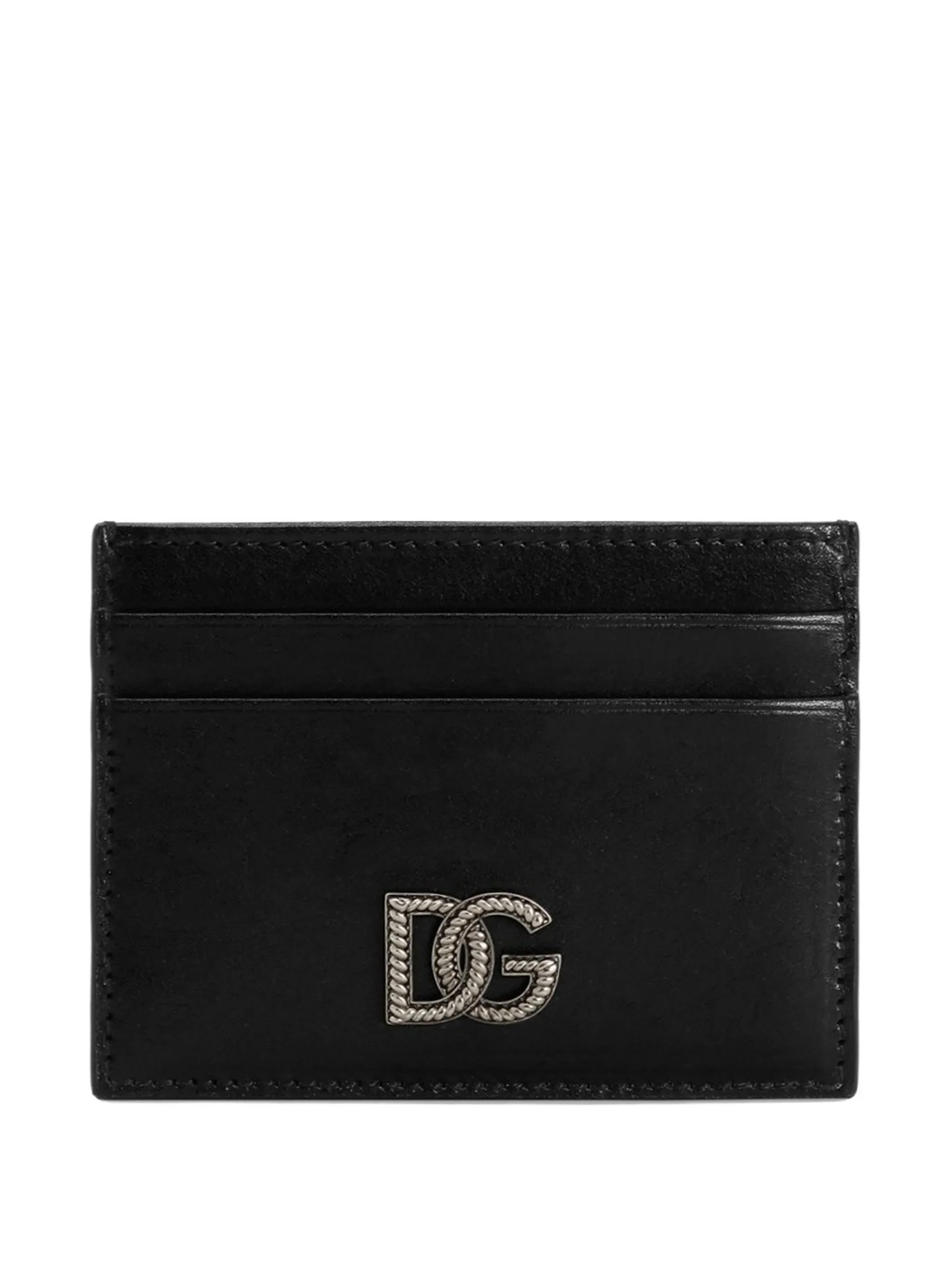 Dolce & Gabbana Mini Matte Nickel-Plated Wallet with Dual Customization