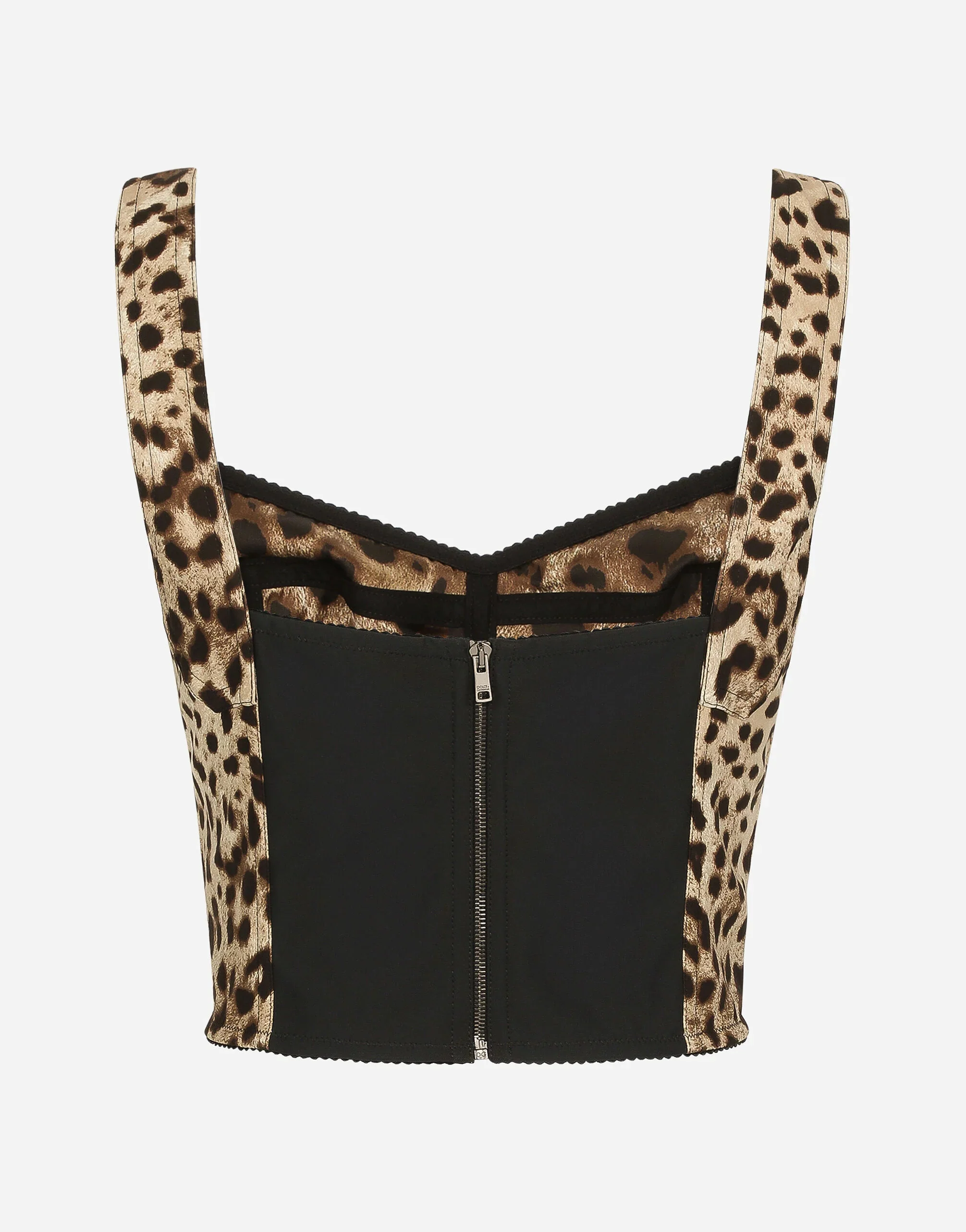 Dolce & Gabbana Mini Sweetheart Neckline Top with Shoulder Straps - Size 38 - Image 2