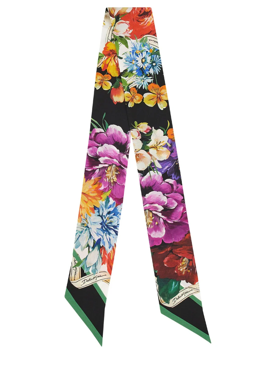Dolce & Gabbana Mini Twill Scarf - 100 CM X 6 CM - Image 4