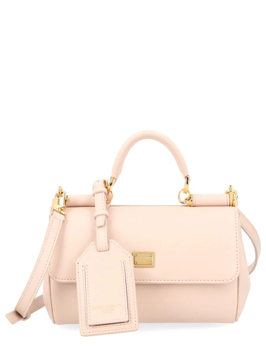DOLCE & GABBANA My Sicily Mini Plongé Calfskin Handbag