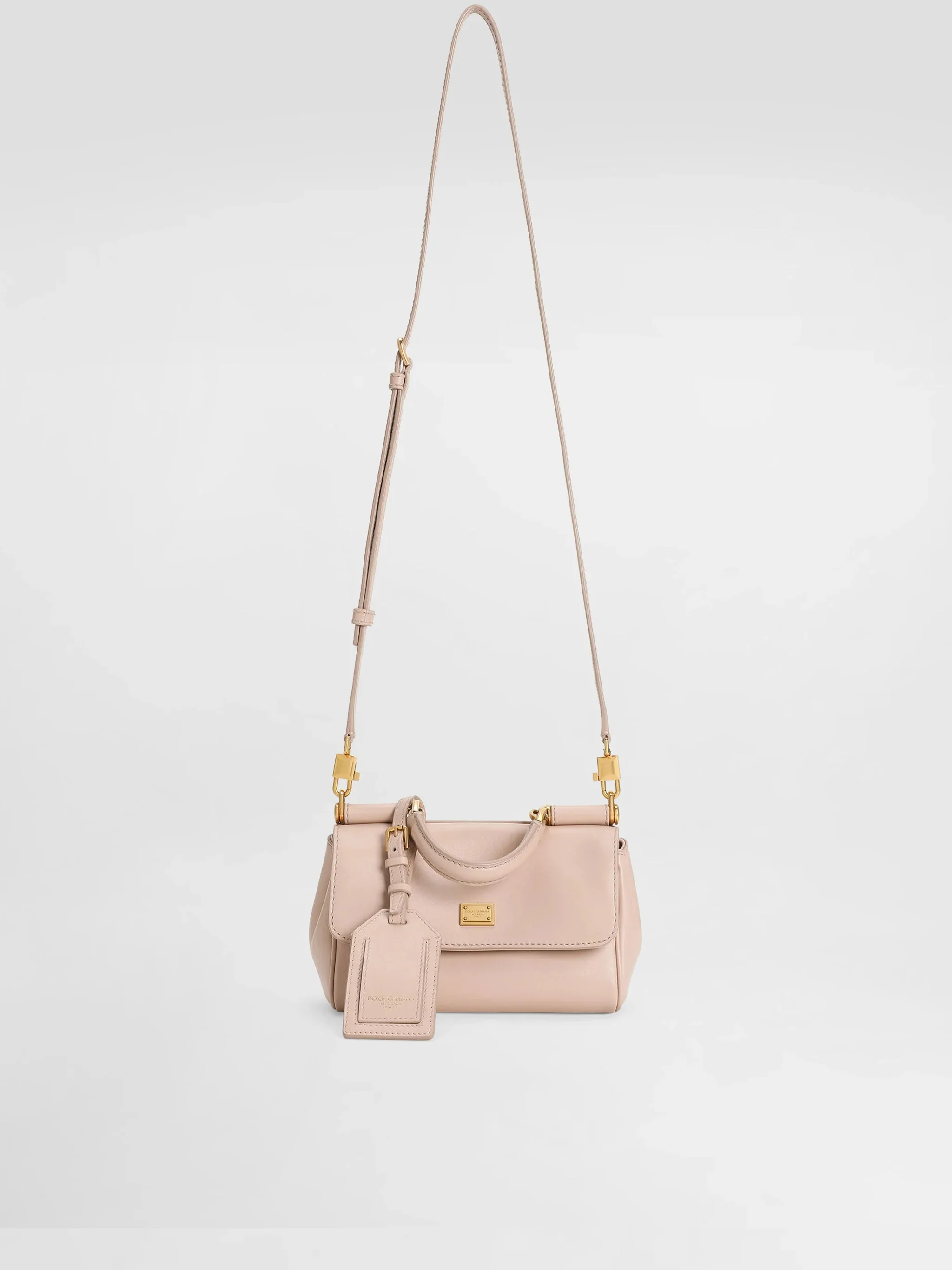 DOLCE & GABBANA My Sicily Mini Plongé Calfskin Handbag - Image 6