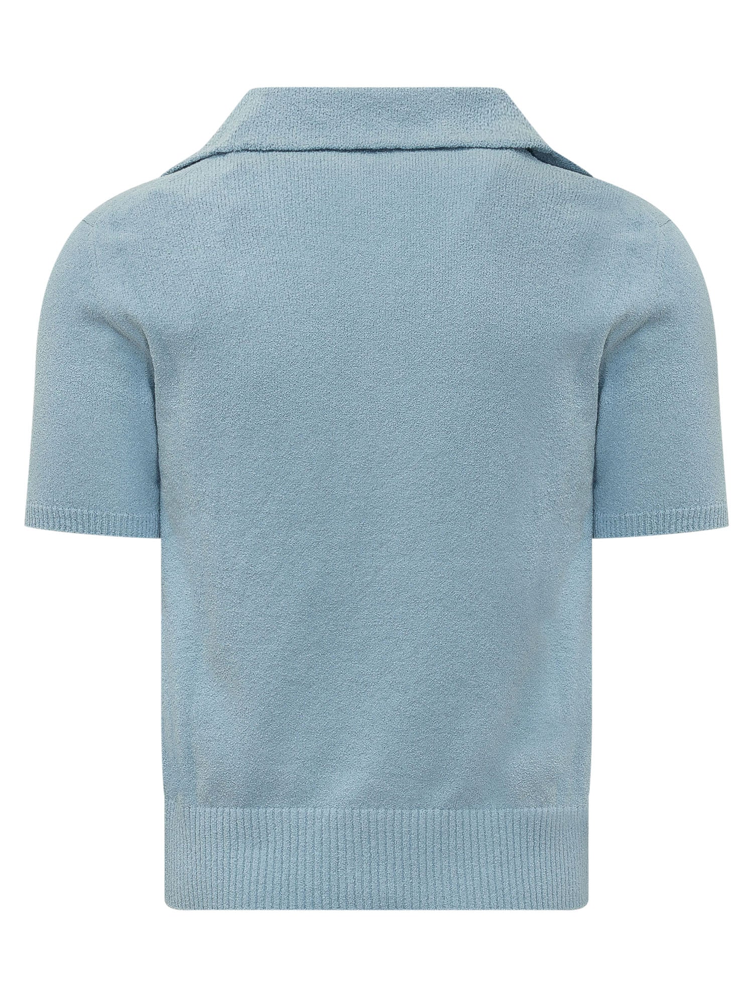 Dolce & Gabbana Polished Polo with Neck Detail - Size 6 - Image 2