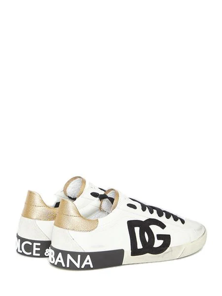 DOLCE & GABBANA Portofino Leather Sneakers - Image 2