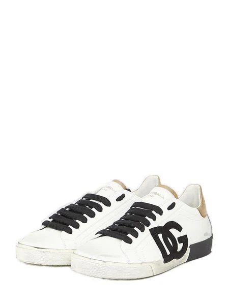 DOLCE & GABBANA Portofino Leather Sneakers - Image 3