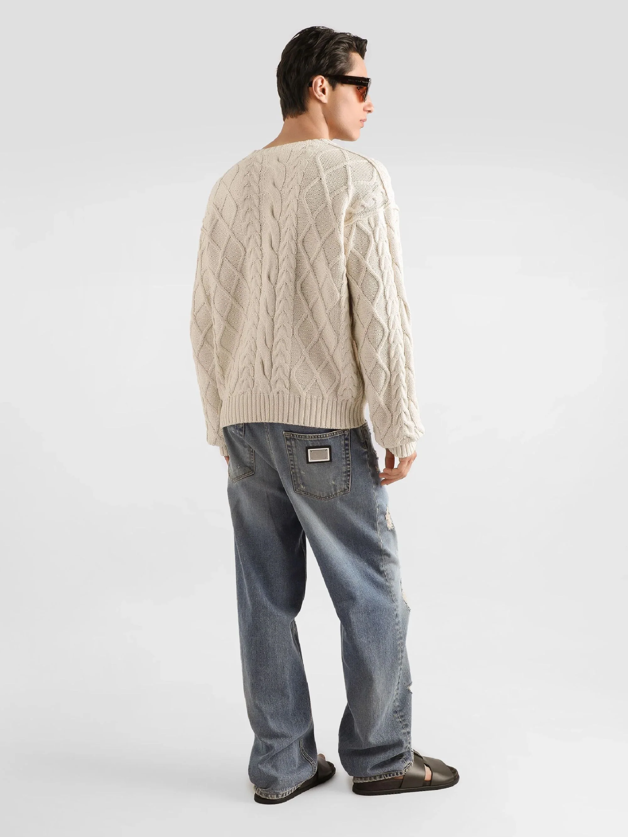 Dolce & Gabbana Pullover with Interwoven Pattern - Image 3